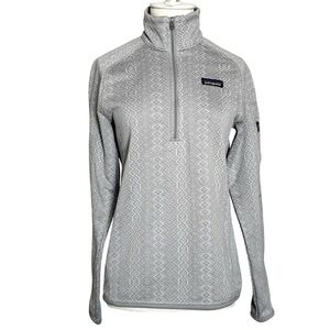 Patagonia Womens XS Better Sweater Jacket Zip Frozen Jaquard in Salt Grey